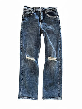 Mavi Barcelona High Rise Loose Straight Distressed Jeans Size 29/31
